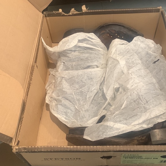 Stetson Western Boots Womens Eagle Brown 12-021-6105-0923 (EUC) - Picture 4 of 7